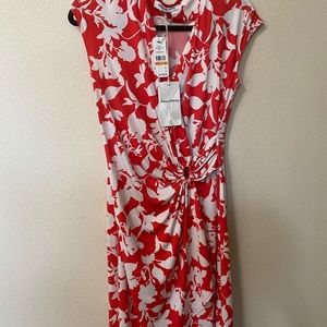 Beautiful and red and white dress